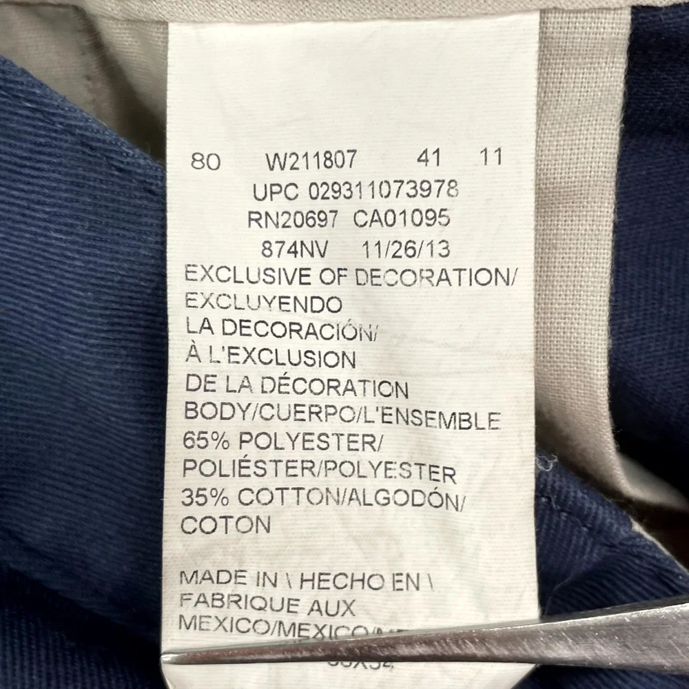 Dickies 874 Flex Work Pants Men 36x32.5* Navy Blue Workwear Streetwear Carpenter